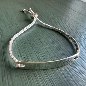 Monica Vinader Havana Adjustable Mini Friendship Bracelet Sterling Silver